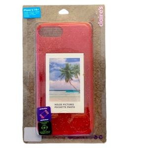 See through pink iPhone 6/7/8 plus case